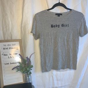 Gray babygirl t-shirt